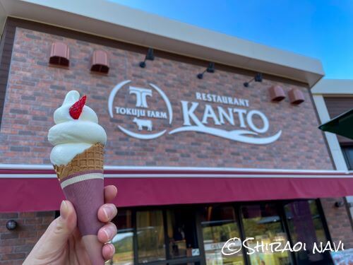 白老　徳寿ファームレストランカント　KANTO　ソフトクリーム　ノースプレインファーム　