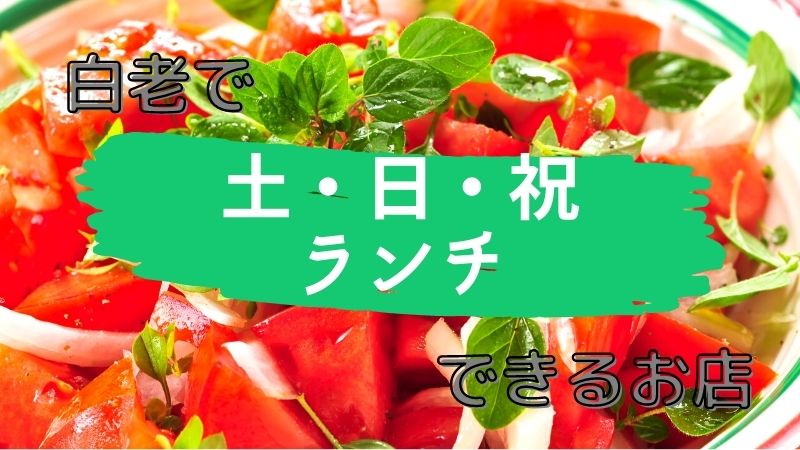 白老で土日祝ランチできるお店