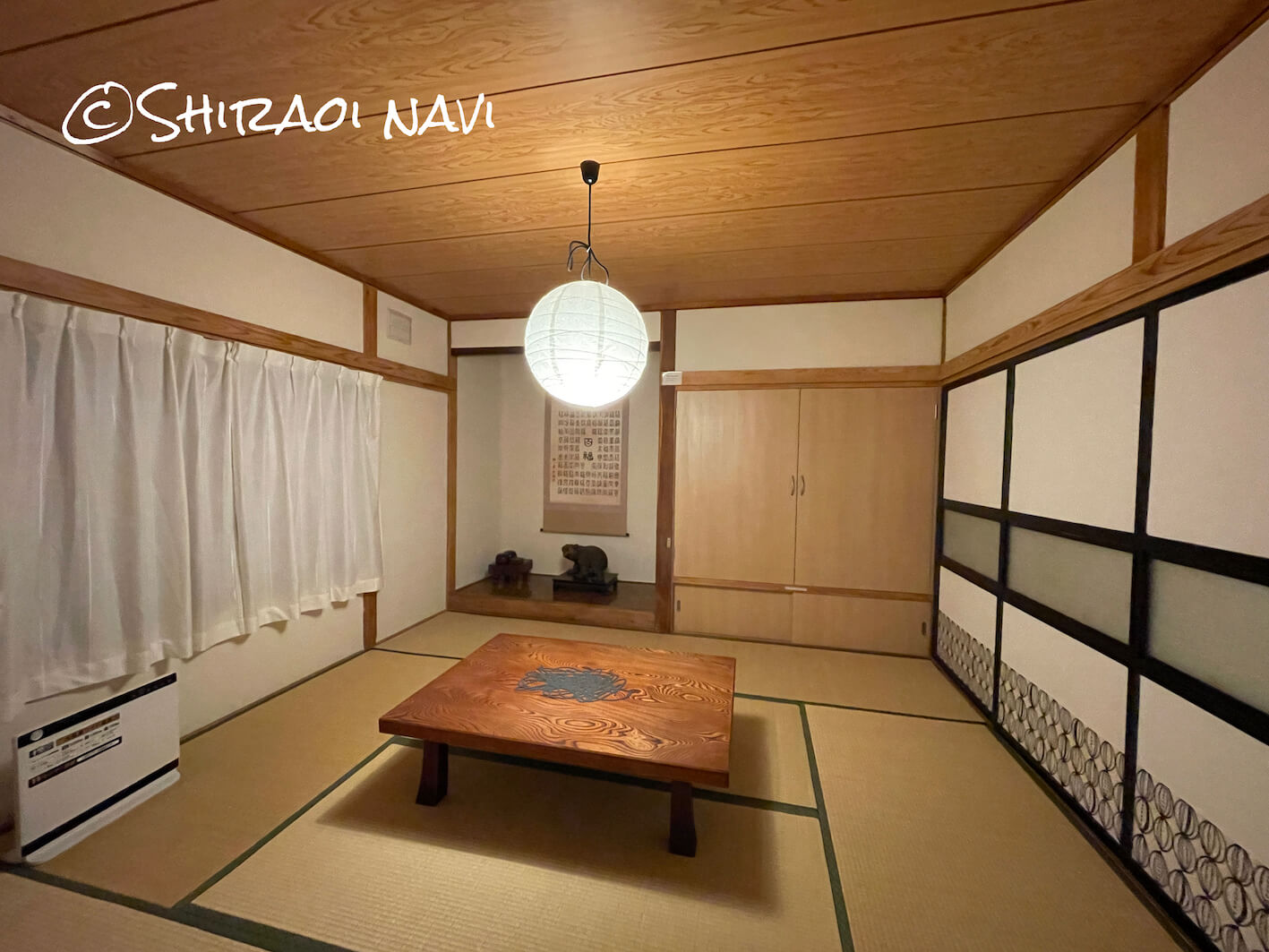 北海道白老町の温泉一軒家貸切民泊47ハウスの和室