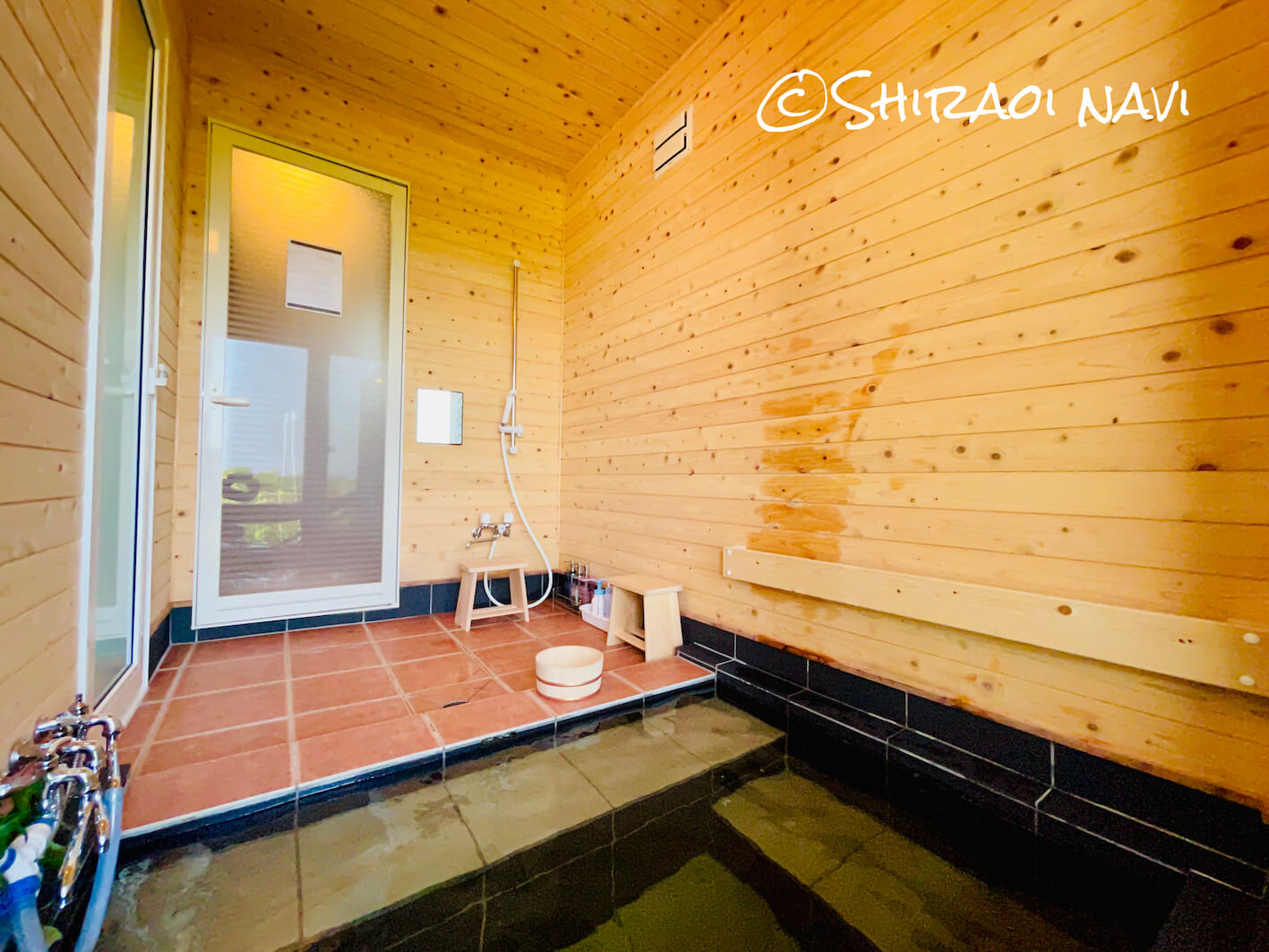 白老の貸別荘『北海道SHIRAOI海眺亭』の内風呂