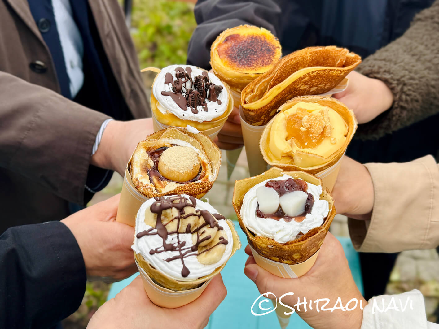 「Merrly(メリリー)」白老町のクレープ屋さんのクレープ。